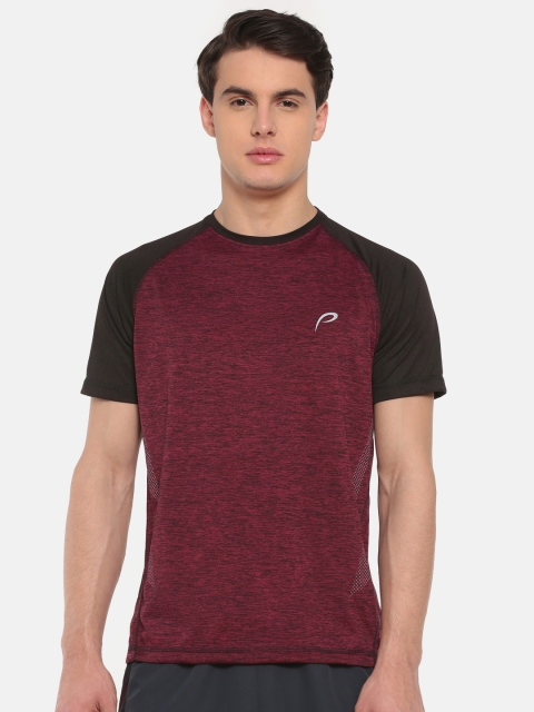 

Proline Active Men Red Solid Round Neck T-shirt