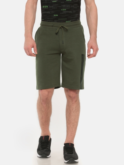 

Proline Active Men Olive Green Solid Regular Fit Sports Shorts