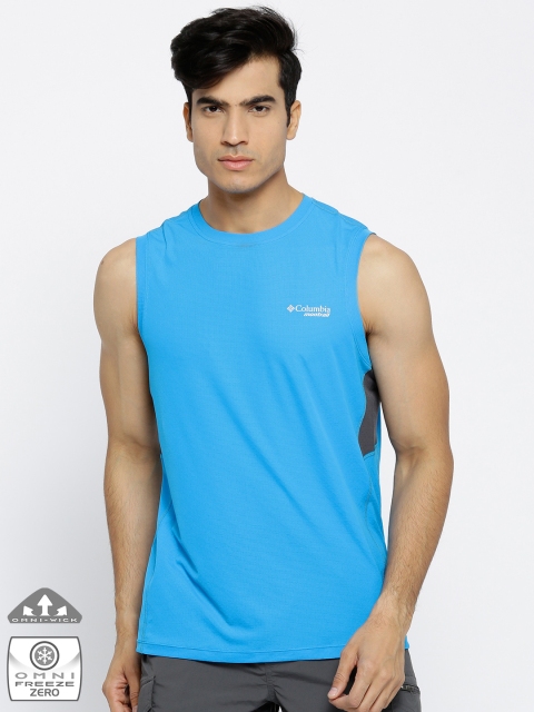 

Columbia Men Blue Titan Ultra Quick Drying Outdoor & Gym T-shirt