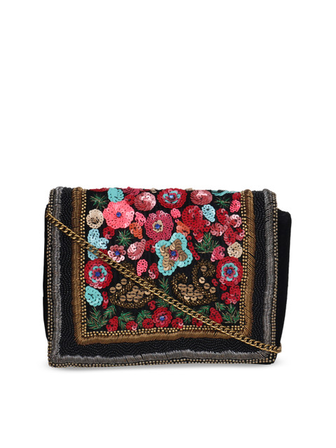 

Diwaah Multicoloured Embroidered Clutch, Multi