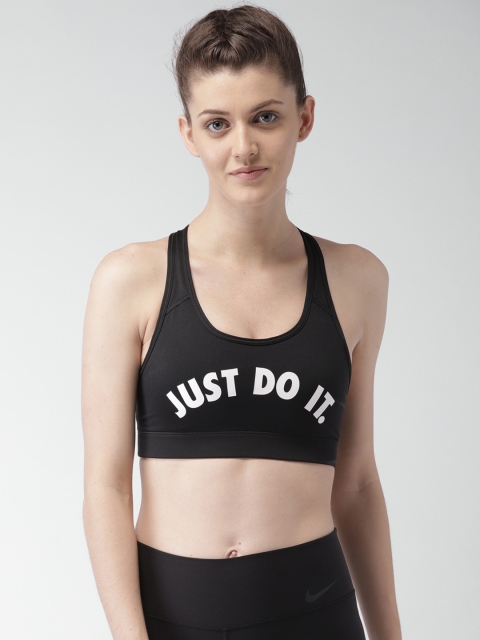 

Nike Black Printed AS W NK VCTRY CMPRSSN GRX SU Sports Bra 924814-010