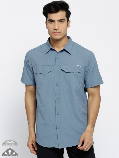 

Columbia Men Blue Silver Ridge UV Protect Outdoor Shirt