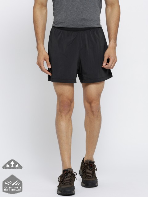 

Columbia Men Black Solid Titan Ultra UV Protect Outdoor Sports Shorts