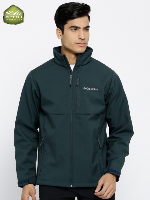 

Columbia Dark Green Ascender Softshell Water & Wind Resistant Outdoor Sporty Jacket