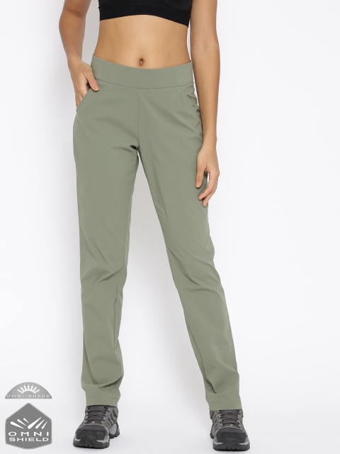 

Columbia Women Olive Green Anytime Casual Pull On Active Fit Outdoor Trousers