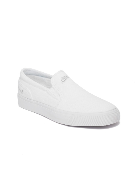 

Nike Women White Toki Slip-On Sneakers