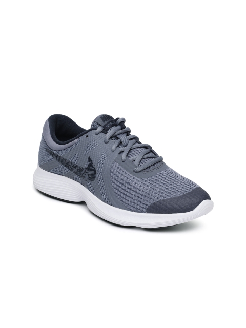 

Nike Boys Grey Revolution 4 (GS) Running Shoes