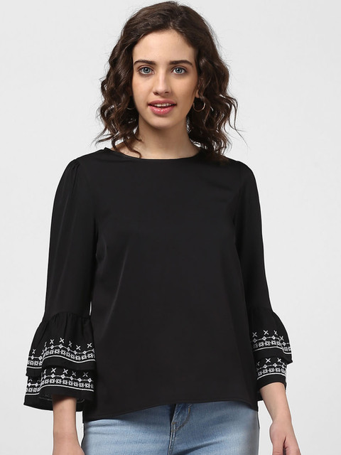 

Harpa Women Black Solid Top