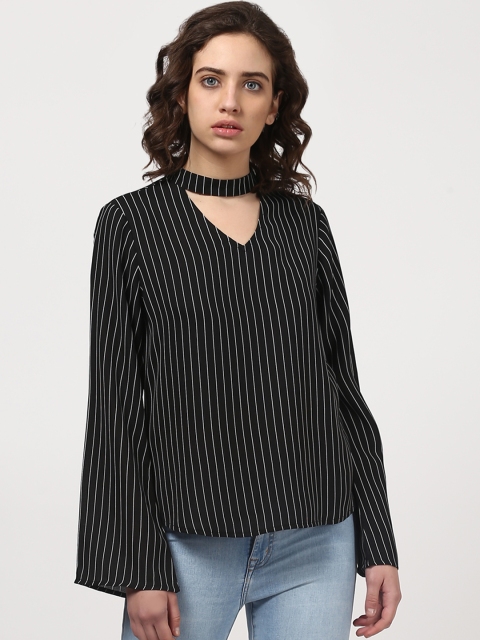 

Harpa Women Black Striped Top