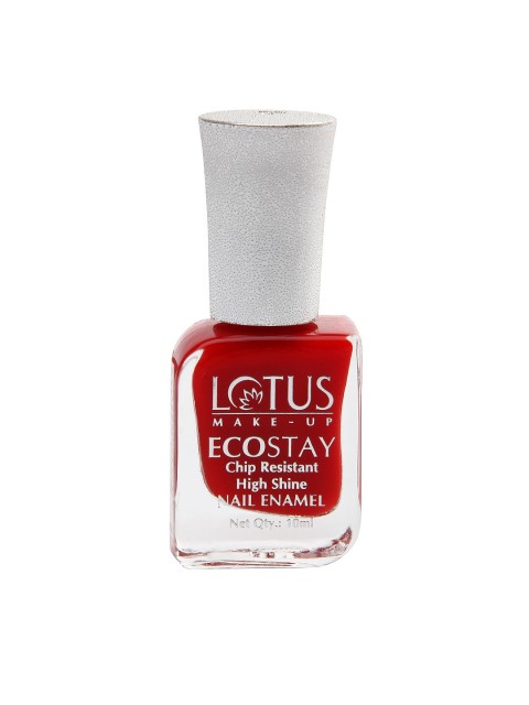 

Lotus Herbals Sustainable Make-Up Ecostay Nail Enamel - Hot Crimson E5 10ml, Red