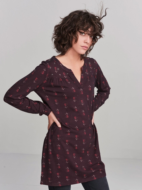 

next Women Brown Solid Round Neck T-shirt
