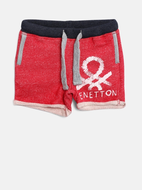 

United Colors of Benetton Boys Red Printed Regular Fit Shorts