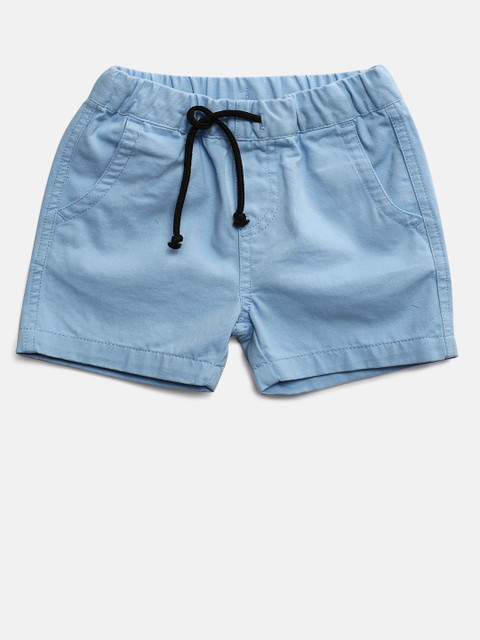 

United Colors of Benetton Boys Blue Solid Regular Fit Shorts