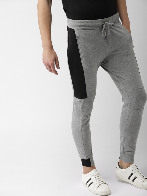 

Harvard Men Grey Melange Solid Joggers