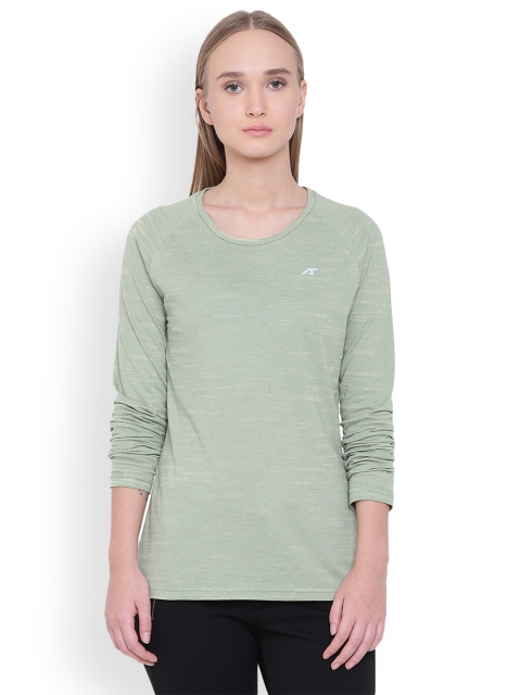

Alcis Women Green Solid Round Neck T-shirt