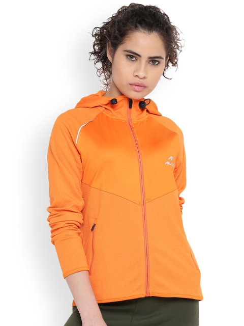 

Alcis Women Orange Solid Lightweight Sporty Jacket