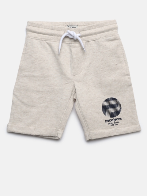 

Pepe Jeans Boys Beige Solid Regular Shorts