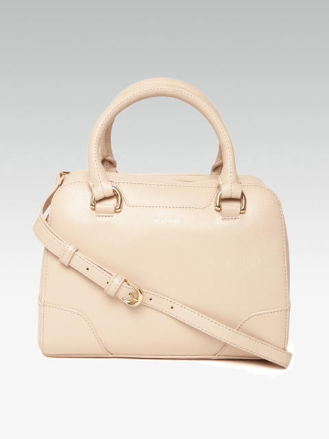 

HEATWAVE Beige Solid Handheld Bag