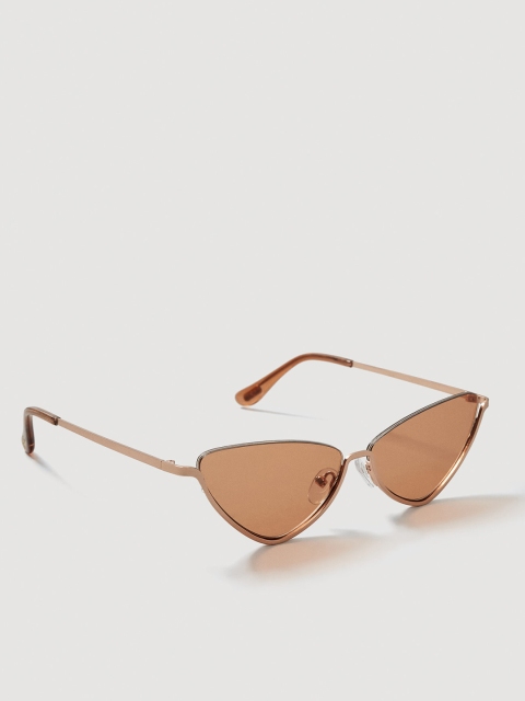

MANGO Women UV Protected Cateye Sunglasses, Brown