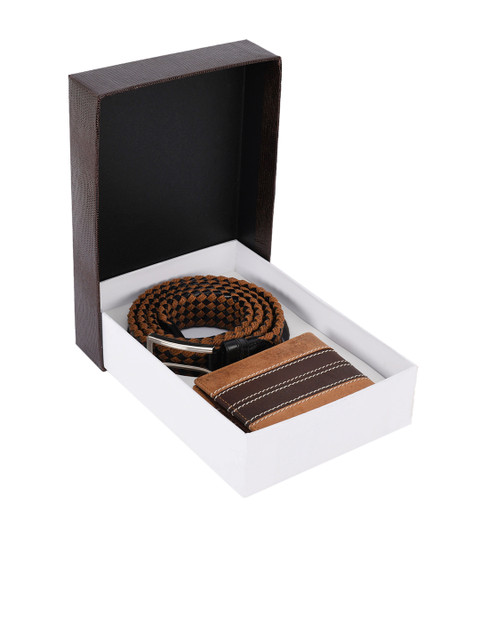

BuckleUp Men Tan & Brown Accessory Gift Set