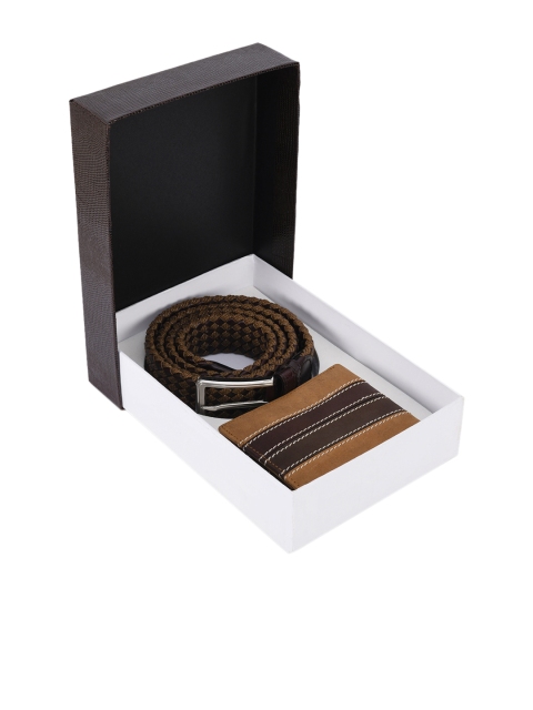 

BuckleUp Men Tan & Brown Accessory Gift Set