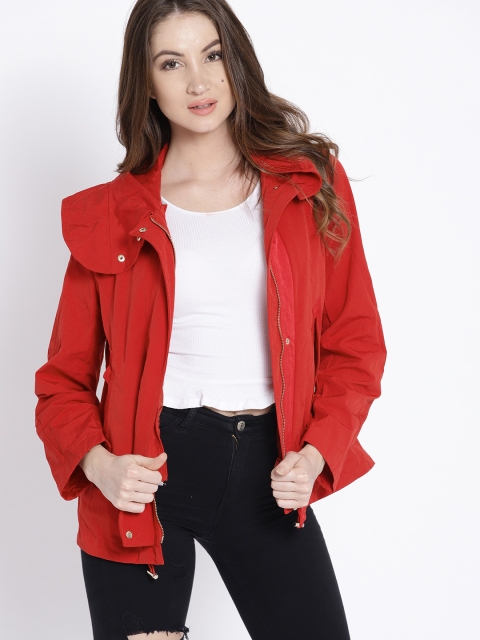 

MANGO Women Red Solid Tailored Jacket