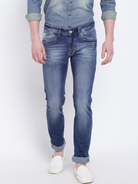 

Numero Uno Men Blue Morice Slim Fit Low-Rise Clean Look Stretchable Jeans