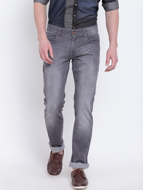 

Numero Uno Men Grey Morice Slim Fit Low-Rise Clean Look Stretchable Jeans