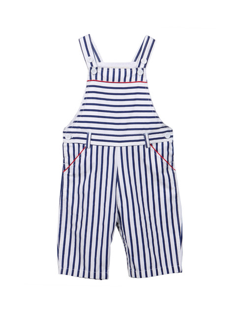 

Beebay Girls Navy Blue Striped Dungarees