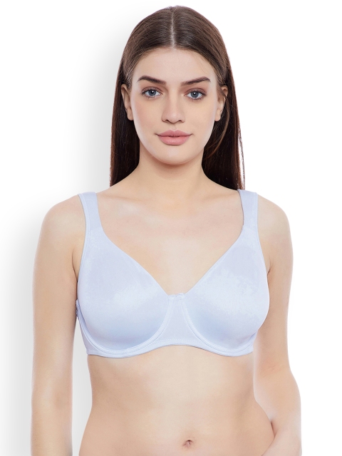 

Clovia Non-Padded Underwired Plus Size T-Shirt Bra, Blue