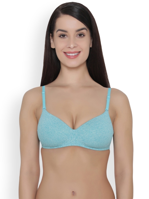 

Clovia Padded Non-Wired Multiway T-Shirt Bra, Blue
