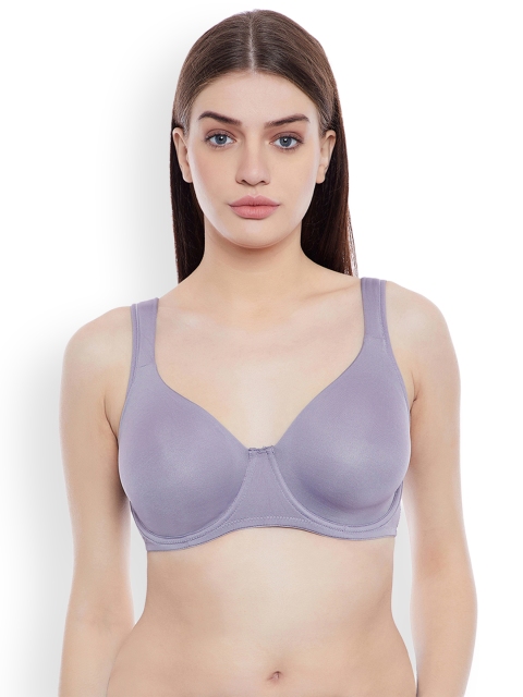 

Clovia Non-Padded Underwired Plus Size T-Shirt Bra, Grey