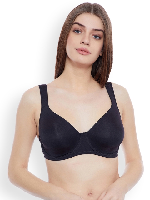 

Clovia Non-Padded Underwired Plus Size T-Shirt Bra, Black