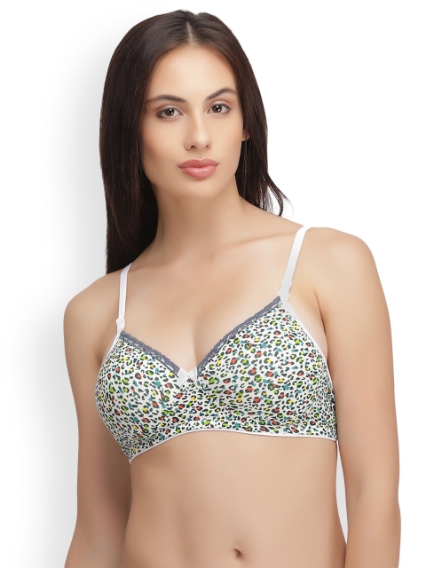 

Clovia Cotton Padded Non Wired Multiway T-Shirt Bra, White