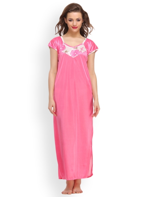

Clovia Pink Printed Nightdress