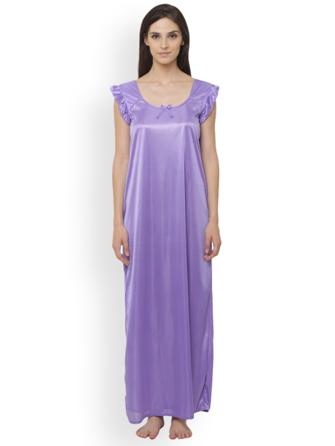 

Clovia Lavender Solid Nightdress