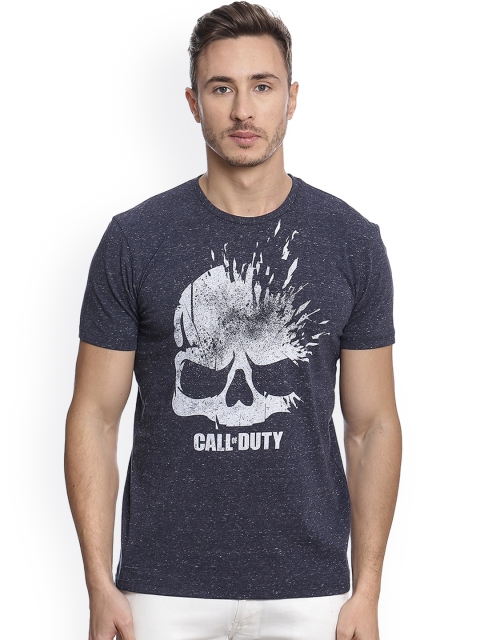 

Free Authority Men Navy Blue Call Of Duty Printed T-shirt