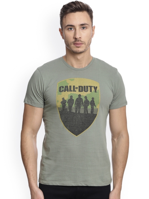 

Free Authority Men Green Call Of Duty Printed T-shirt