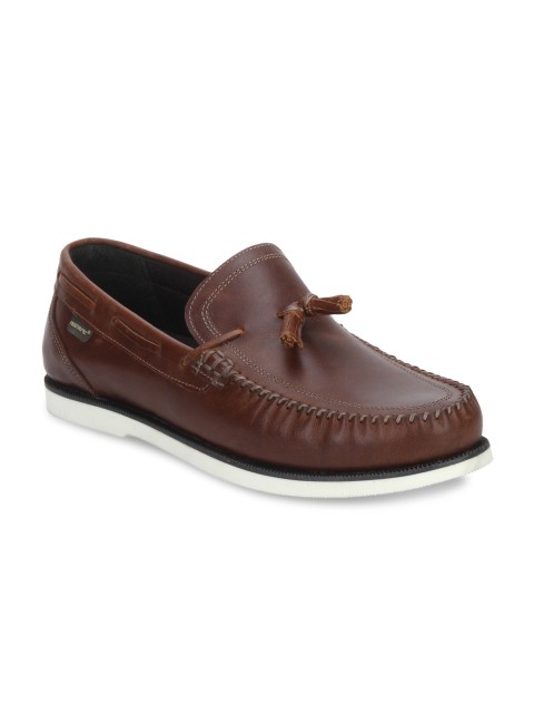 

Red Tape Men Brown Leather Loafers