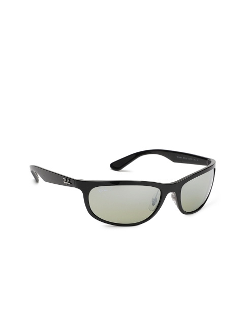

Ray-Ban Men Rectangle Sunglasses 0RB4265601/5J62, Black