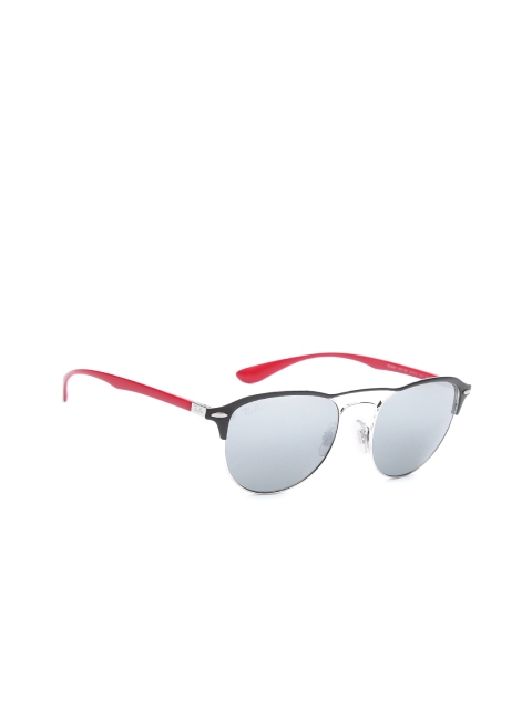 

Ray-Ban Unisex Mirrored Oval Sunglasses 0RB359690918854, Grey