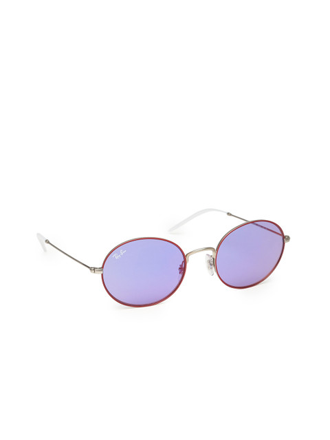 

Ray-Ban Unisex Oval Sunglasses 0RB35949112D153, Purple