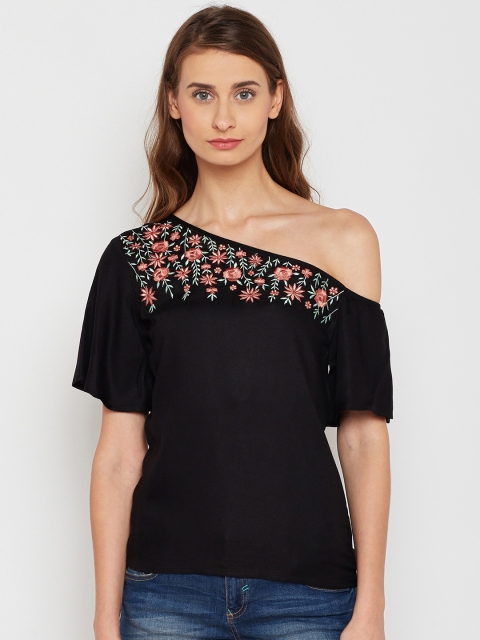

Femella Women Black Solid Top