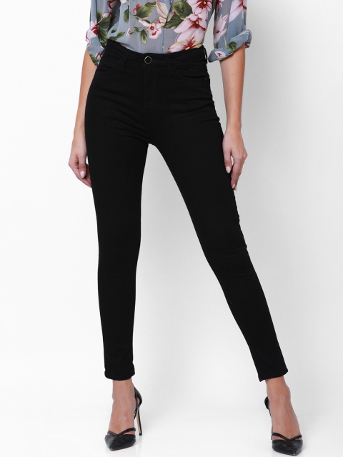 

Tokyo Talkies Women Black Super Skinny Fit Mid-Rise Clean Look Jeans