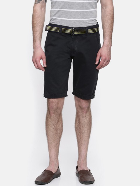

Sports52 wear Men Navy Blue Solid Regular Fit Chino Shorts