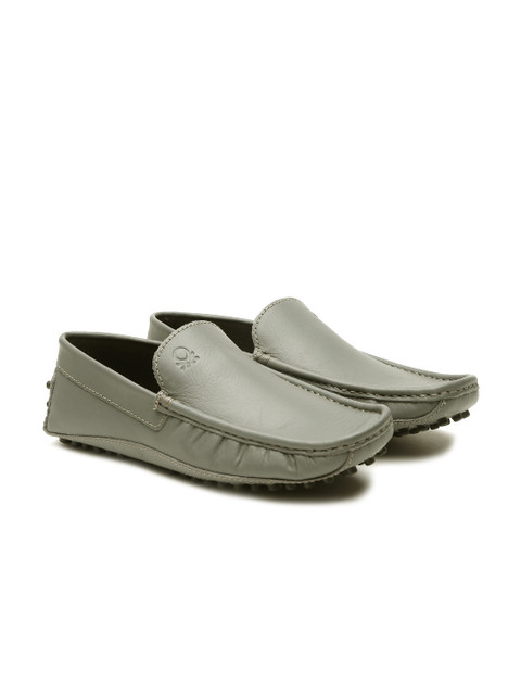 

United Colors of Benetton Men Olive Green Driving Shoes