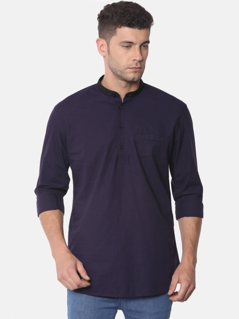

Independence Club Men Purple Slim Fit Solid Casual Shirt