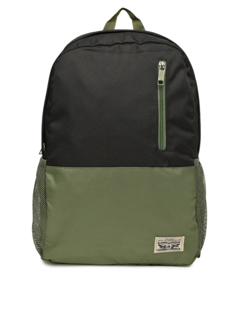 

Levis Unisex Green & Black Colourblocked Backpack