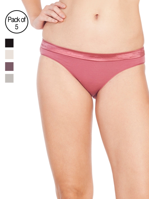 

Soie Classic Women's Pack of 5 Bikini Briefs CP-1103, Multi
