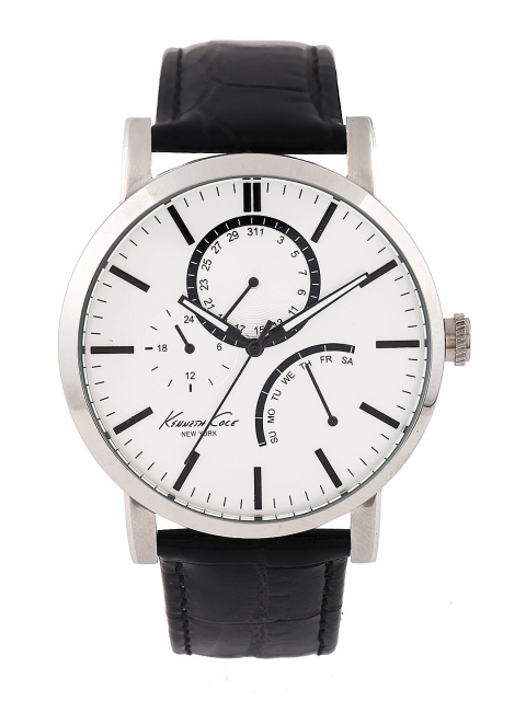 

Kenneth Cole Men Silver-Toned Dial Watch IKC1934